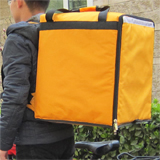 PK-76Y: Food Bag for Rider, Pizza Delivery Equipment, Heat Insulated Thermal Bag, 16" L x 15" W x 18" H