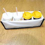 PK-HOLDER4: Drinking and Soup Delivery Holder, Avoid Spillage, to Fit 4 Cups, 40cm * 10cm * 12cm