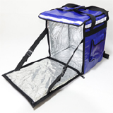 PK-65AB: Heat Insulated Delivery Bag, Pizza Takeaway Bag, Side + Top Loading, 16" L x 12" W x 18" H