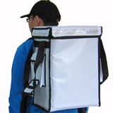 PK-33VW: Catering Delivery Food Bag, Warmer Backpack, Top Loading, 13" L x 9" W x 18" H