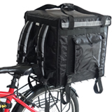 PK-92V: Large Rigid Heavy Duty Food Delivery Box for Motorcycle, Top Open, 18" L x 18" W x 18" H
