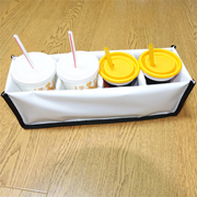 PK-HOLDER4: Drinking and Soup Delivery Holder, Avoid Spillage, to Fit 4 Cups, 40cm * 10cm * 12cm
